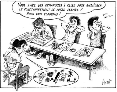 Boite &agrave; id&eacute;es bidonn&eacute;e Dessin humoristique