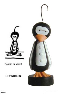 Pingouin stylis&eacute;e