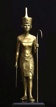 Statuette du Pharaon Tout&acirc;nkhamon - Sculpture