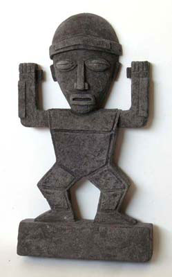 Bas Relief d'une Statuette Yvaya  en pierre de synth&egrave;se